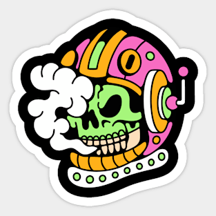 Skull astronaut space Sticker